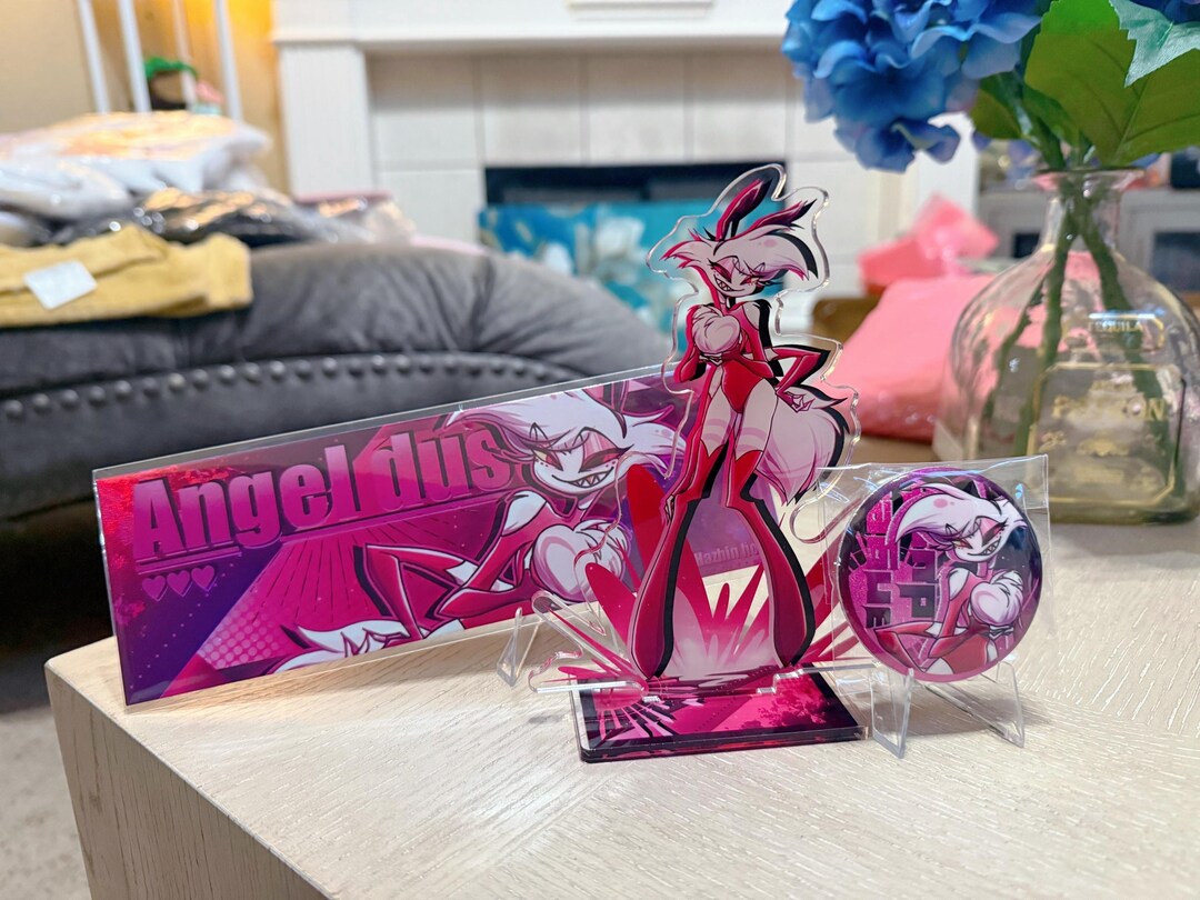 Hazbin Hotel Angel Dust Acrylic Stand Set - Sexy Bunny #2 - Etsy