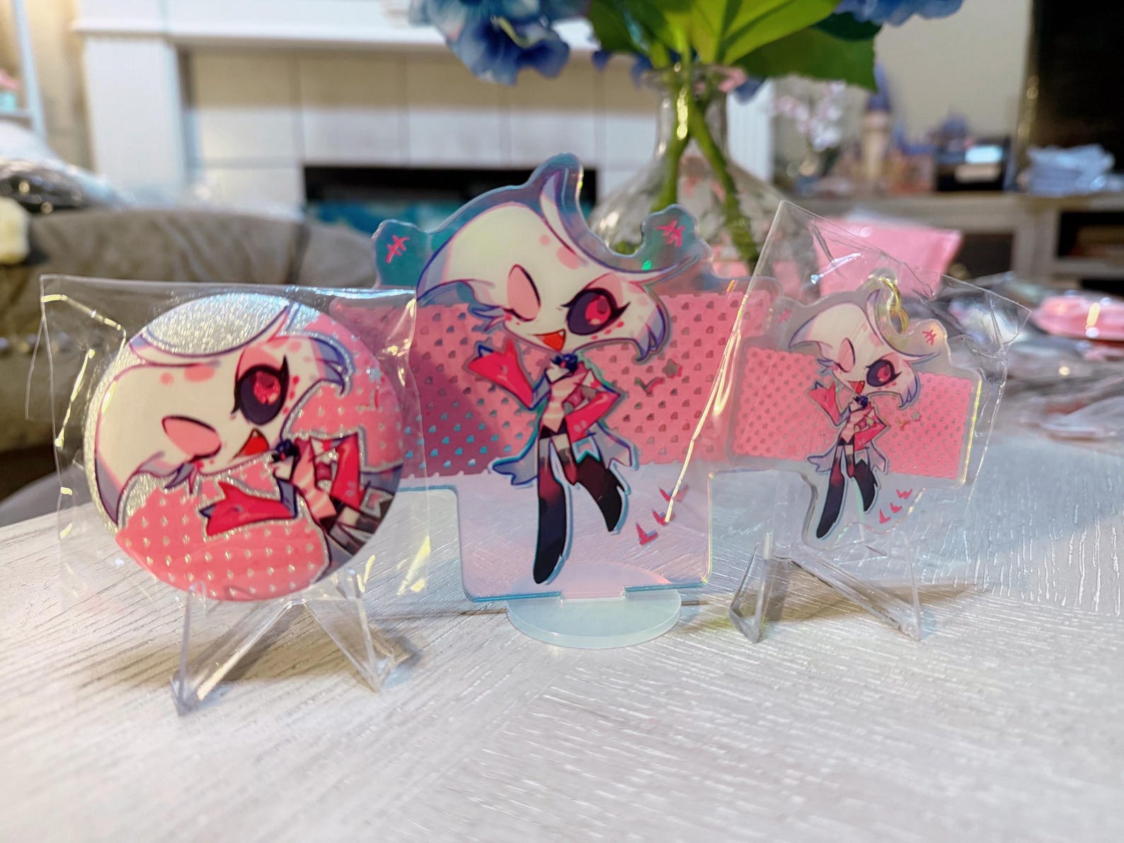 Hazbin Hotel Angel Dust Acrylic Standee Set - Pop Art - Etsy