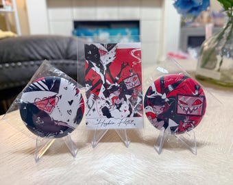Hazbin Hotel The Vees badge/ button set