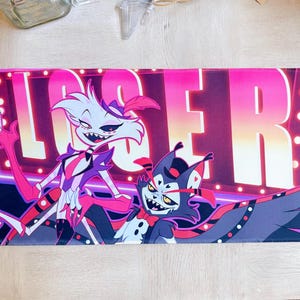 Hazbin Hotel Angel Dust & Husk XL Limited Edition Playmat/ Game
