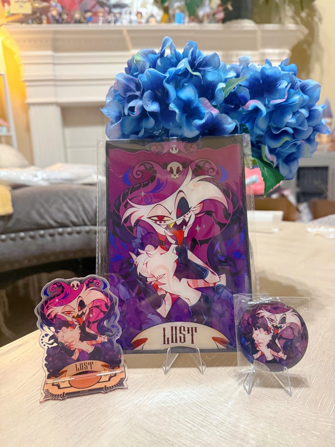 Hazbin Hotel Angel Dust Acrylic Standee Set - Seven Sins- Lust - Etsy