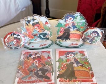 ヘルヴァ・ボス ブリッツォ＆ストラス アクリル スタンディ セット - クリスマス エディション