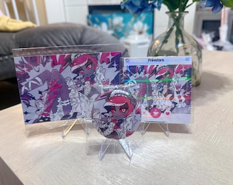 Hazbin Hotel Velvette badge/ button set