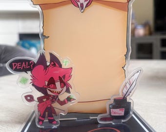 Hazbin Hotel Alastor acrylic standee/message board