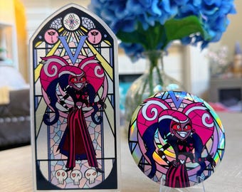 ハズビン ホテル ベルベット アクリル スタンディ セット - ローズ ウィンドウ