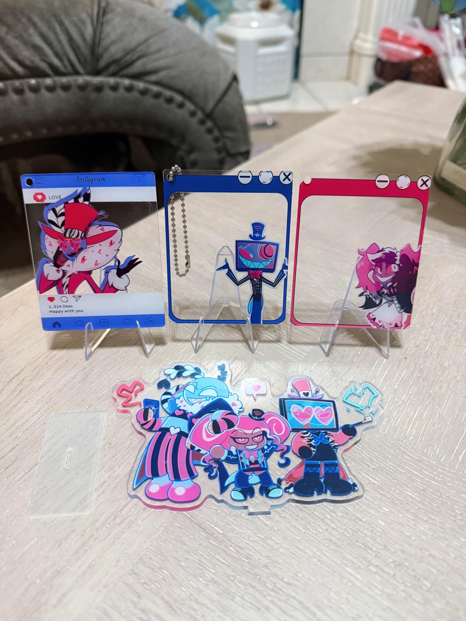 Hazbin Hotel the Vees Acrylic Standee Set - Etsy