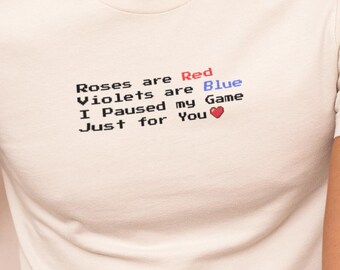 Roses Are Red Valentine’s Day Shirt | Valentine’s Day Gift Sweatshirt | Romantic Gamer Tee Gift