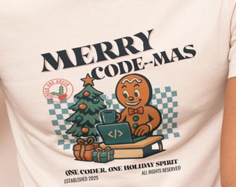 Funny Programmer Shirt | Merry Codemas Tee | Retro Christmas Shirt | Tech Humor | Nerdy Coder Gift
