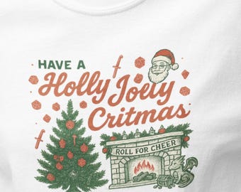 Funny Dungeons and Dragons Christmas T-Shirt | Retro Christmas Tee | Gamer Gift