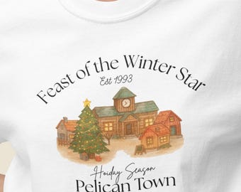 Stardew Valley Christmas Tee | Feast of the Winter Star | Retro Gamer Shirt | Nerdy Christmas Gift