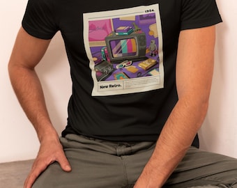 Vintage 80s Gaming TV Shirt | Nostalgic Video Game Shirt | Nerdy Gift