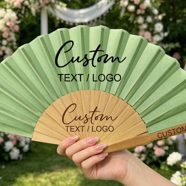 Sample Design Fan Hand Fan With Custom Logo - Etsy