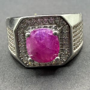 Natural Afghan Ruby Ring 2.10ct | Handcrafted Sterling Silver