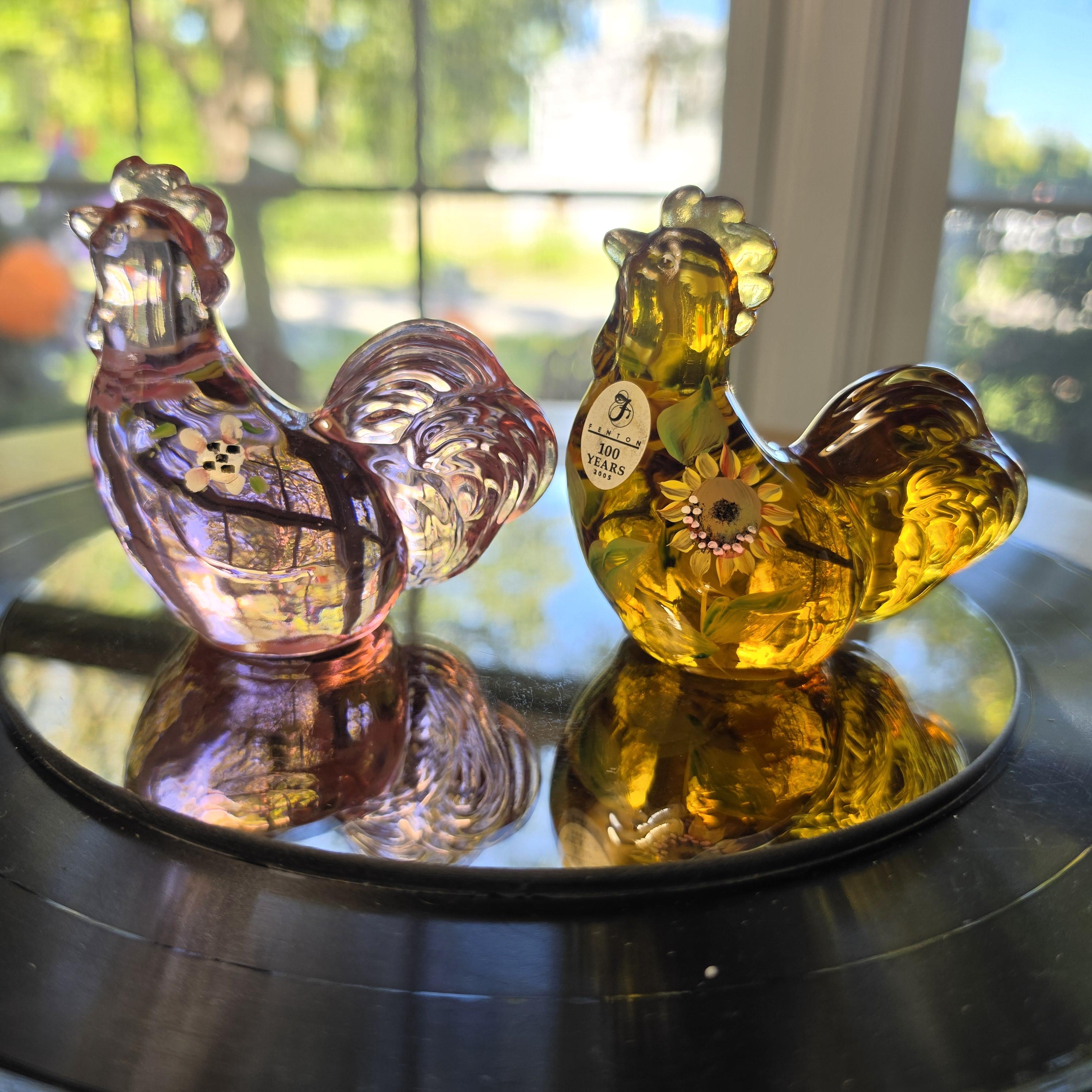 Lenox Glass Chicken - Etsy