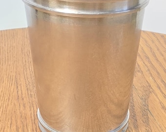 Vtg Restoration Hardware 95% Pure Pewter Vase Tapered Mint Julep Style Made in Thailand