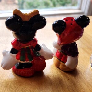Vintage Disney Mickey and Minnie Mouse Figurine on Decorative Tin zdjęcie 10