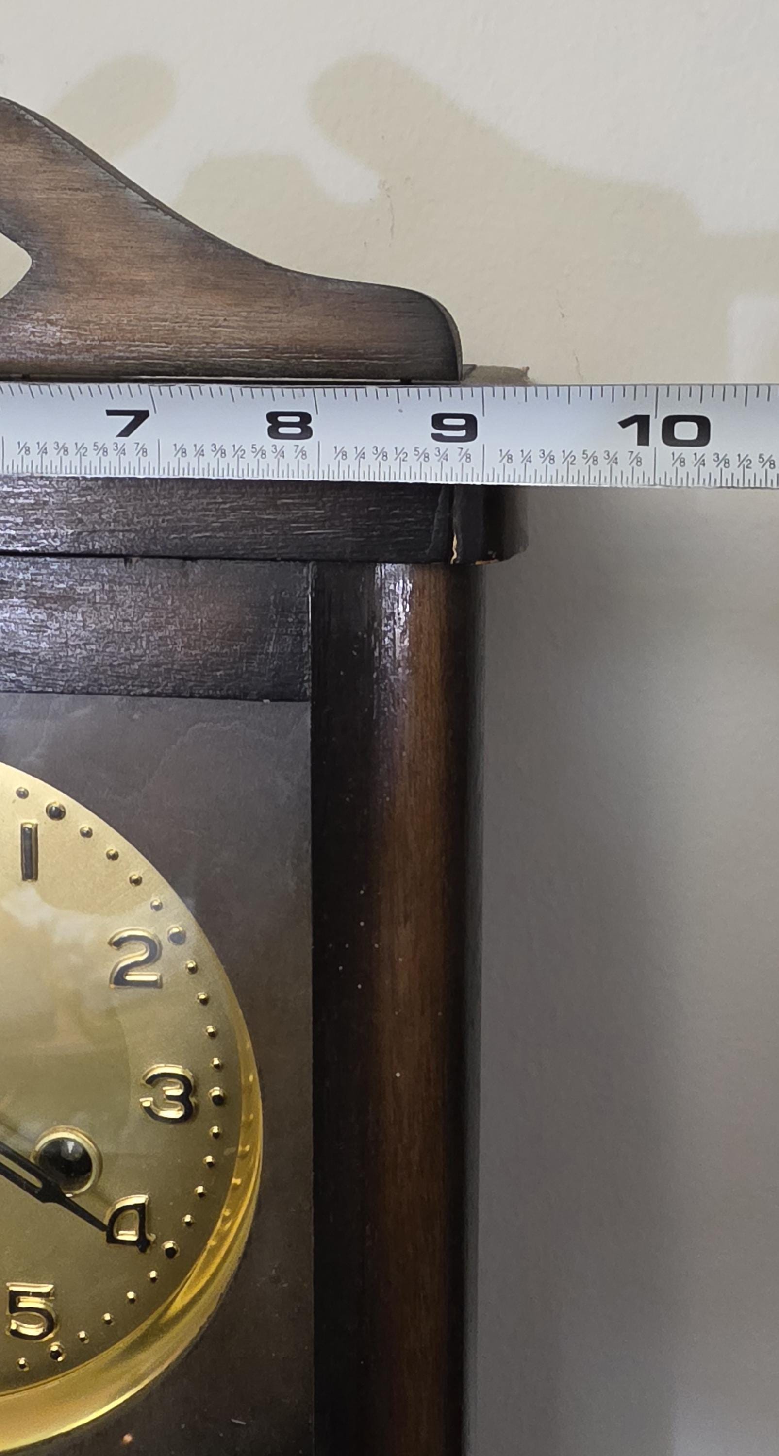 Vtg Centurion 20 Day Wall Clock Wood Regulator Clock With Pendulum ...