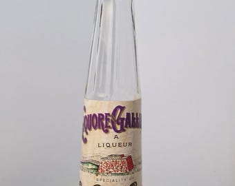 Vintage Empty Soldier Liquore Galliano Bottle – 13.5” Glass Decanter with Carabinieri Graphic