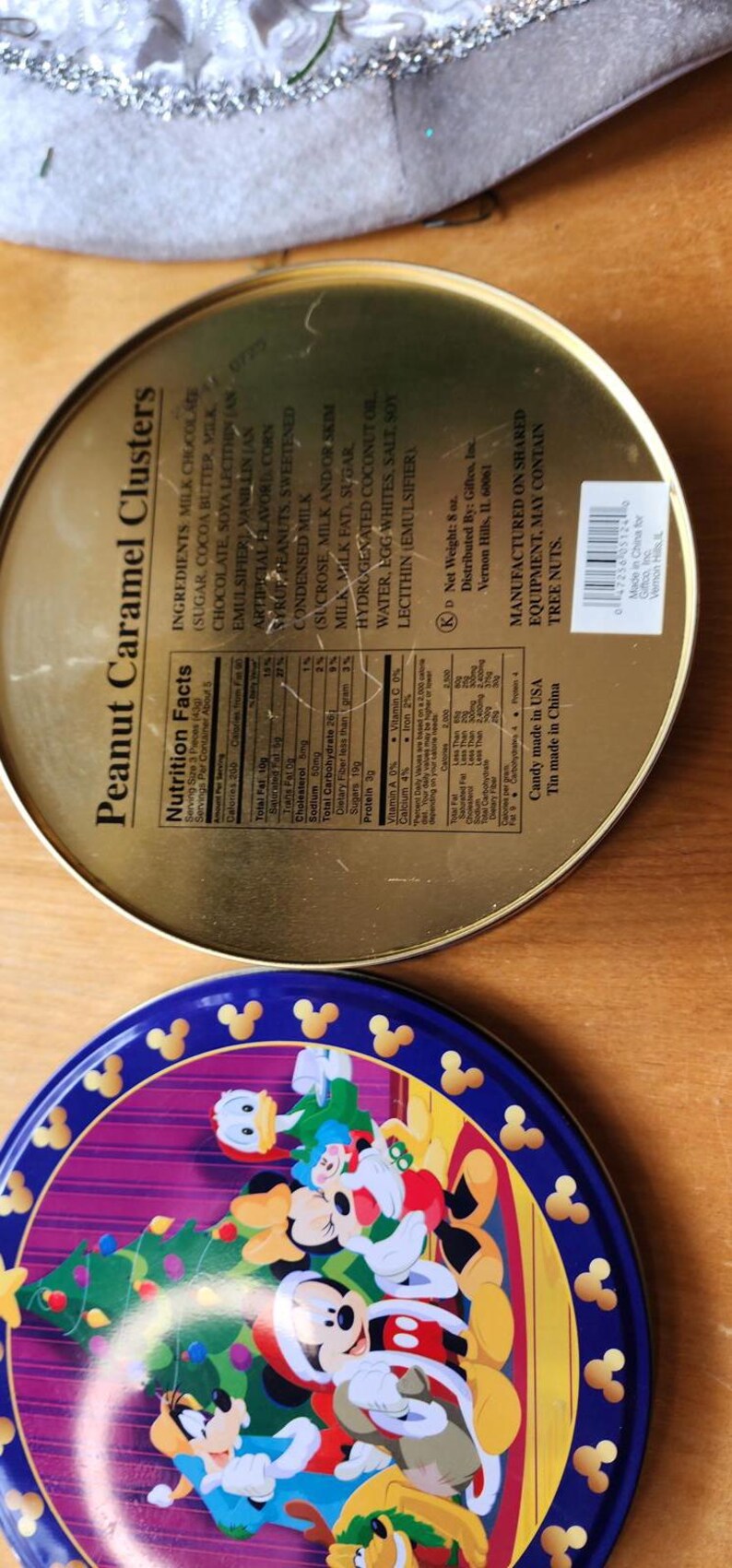 Vintage Disney Mickey and Minnie Mouse Figurine on Decorative Tin zdjęcie 7
