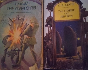 Lot Of 2 C.S. Lewis The Chronicles Of Narnia Books Series 3 & 4 Vtg Paperback