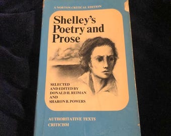 Shelley's Poetry And Prose Authoritative Texts Criticism Paperback 1977 PB Vtg