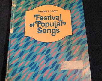 Reader's Digest Festival of Popular Songs, Sheet Music Piano Songbook, VTG 1981