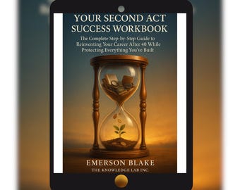 Sucesso no Segundo Ato – PDF preenchível para Mudança de Carreira Após os 40, Auditoria de Habilidades, Pista Financeira e Plano de 90 Dias | Planejador Digital