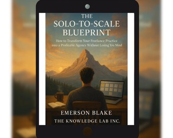Blueprint Solo-to-Scale – PDF preenchível para evoluir de freelancer para agência lucrativa | Pacotes, preços, procedimentos operacionais padrão e plano de 90 dias