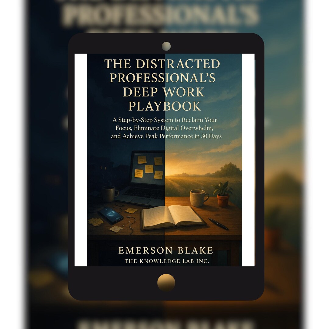 Personal Distraction Plan.pdf Distracted Professional’s Deep Work Playbook – Fillable PDF for Focus ...
