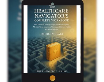 Manual completo do Healthcare Navigator – PDF preenchível para registros médicos, reivindicações de seguro, consultas e direitos do paciente