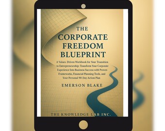 Modelo de Liberdade Corporativa – PDF preenchível para Transição para o Empreendedorismo, Design de Oferta, Precificação e Plano de Ação de 90 Dias | Planejador Digital