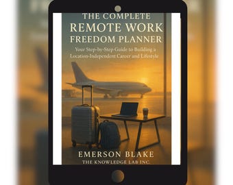 Planejador de Liberdade para Trabalho Remoto – PDF Preenchível para Carreira Independente de Localização | Fluxos de Renda, Rotinas Assíncronas, Viagens e Plano de 90 Dias