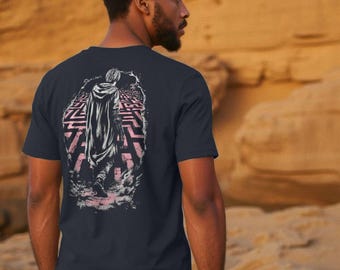Will of the Many-geïnspireerd heren-T-shirt | 100% biologisch katoen | De kracht van een paar boeken | labyrintontwerp