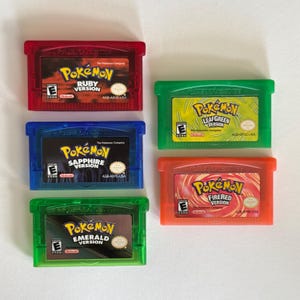 Juegos de Pokémon para GBA: Rojo Fuego, Verde Hoja, Esmeralda, Rubí, Zafiro - Game Boy Advance - ELIGE