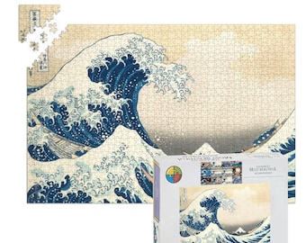 Rompecabezas de olas, rompecabezas de arte Katsushika Hokusai