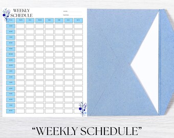 Weekly Schedule Printable | Time-Blocking A4 PDF (Instant Download)