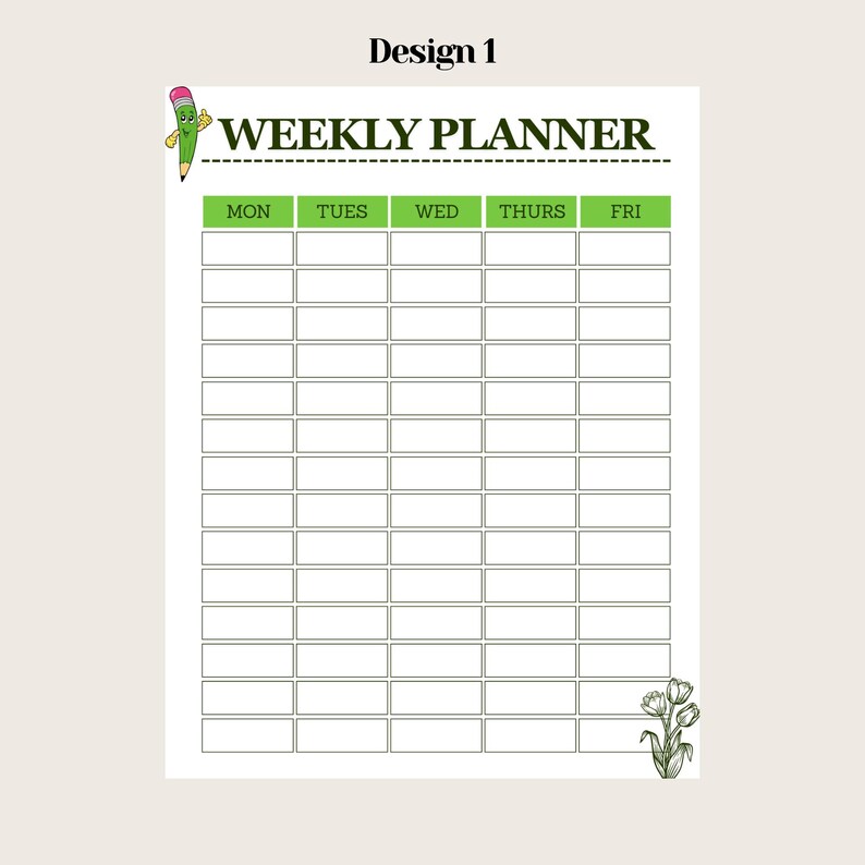 Weekly Planner Printable | Minimal Schedule | Pastel Weekly Layout | A4 ...