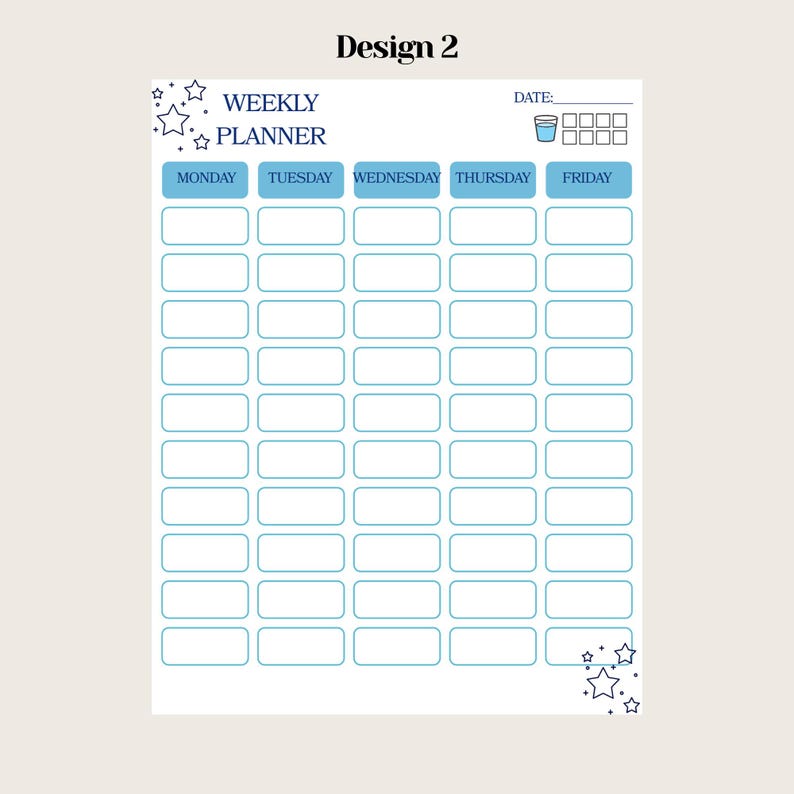 Weekly Planner Printable | Minimal Schedule | Pastel Weekly Layout | A4 ...