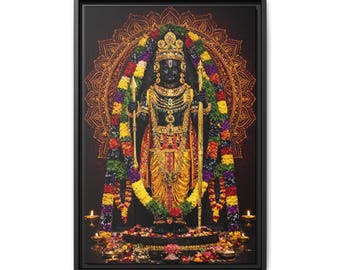 Lord Ram | Matte Canvas Framed | Hindu Deity Wall Art