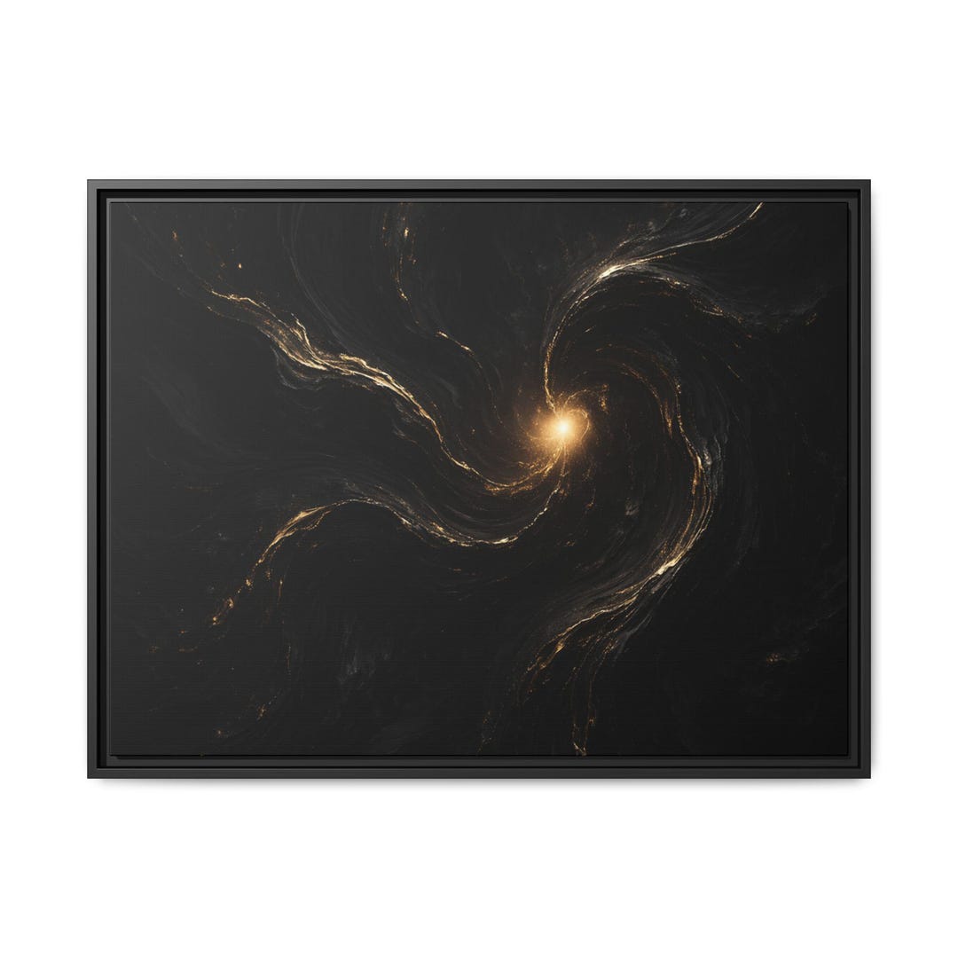 Galactic Swirl Matte Canvas Framed | Abstract Space Wall Art - Etsy