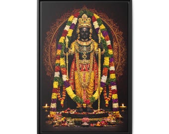 Lord Ram | Matte Canvas Framed | Hindu Wall Art