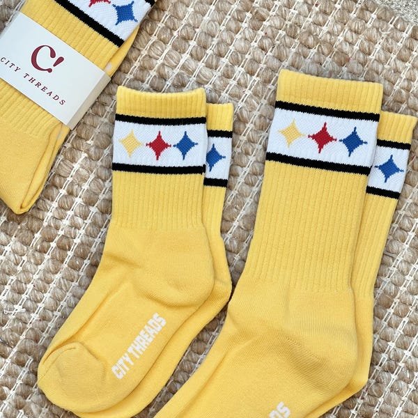 Pittsburgh Football Socks Adult & Youth