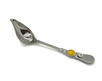 Wire Wrapped Drizzle Spoon: Stainless Steel Sauce Ladle