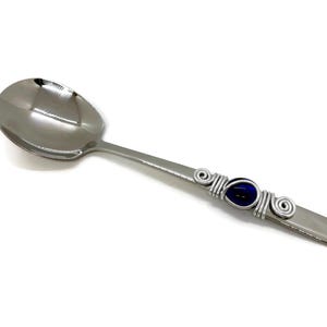 Wire Wrapped Serving Spoon, Beaded Spoon, Solid Spoon, Large Serving Spoon, Rice Spoon, Veggie spoon, Potato spoon, Serving Spoon,