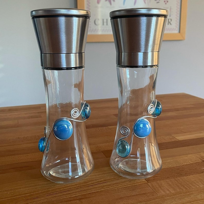 Beaded Salt and Pepper Mill Set - Thumbnail 3