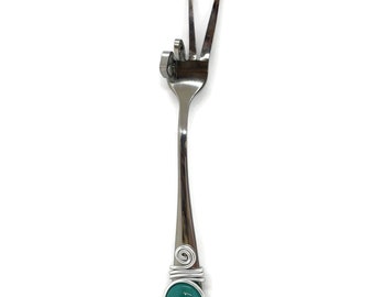 Beaded olive fork, appetizer fork, pickle fork, hostess gift, charcuterie, appetizer fork, cocktail fork, Peace out, entertaining