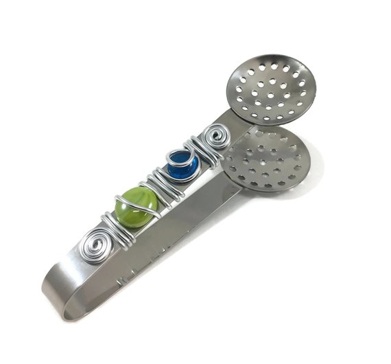 Tea Bag Squeezer, Multi-use clip Stainless Steel Squeezer Tongs