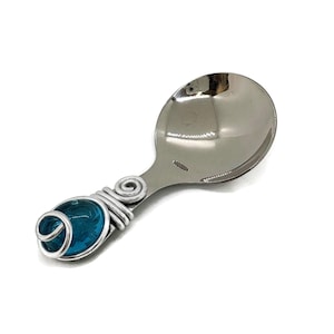 Beaded Candy/Nut Spoon, Beaded Spoon, Wire Wrapped Spoon, Beaded Utensil, Wire Wrapped Utensil, Decorative Spoon, Candy Scoop, Tapas Spoon