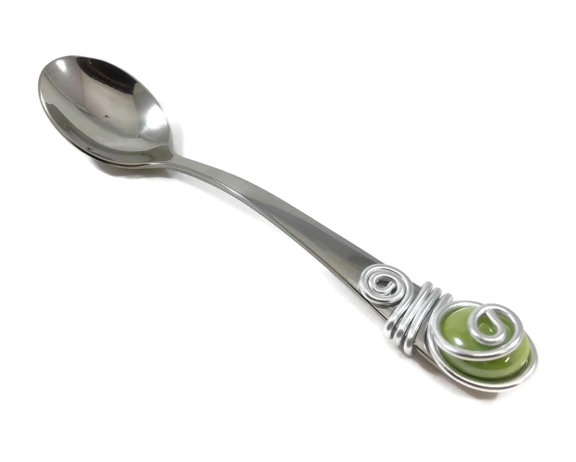 Beaded Dip Spoon Beaded Spoon Wire Wrapped Spoon Beaded Etsy