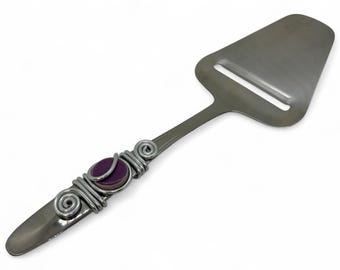 Wire Wrapped Cheese Slicer: Stainless Steel Charcuterie Utensil
